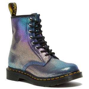 Metallic Blue Dr Martens Boots