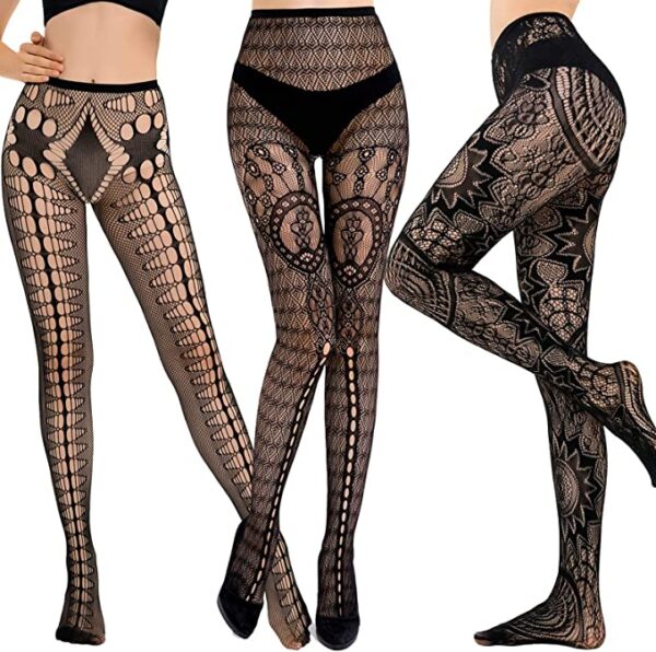 Patterned Fishnet Tights